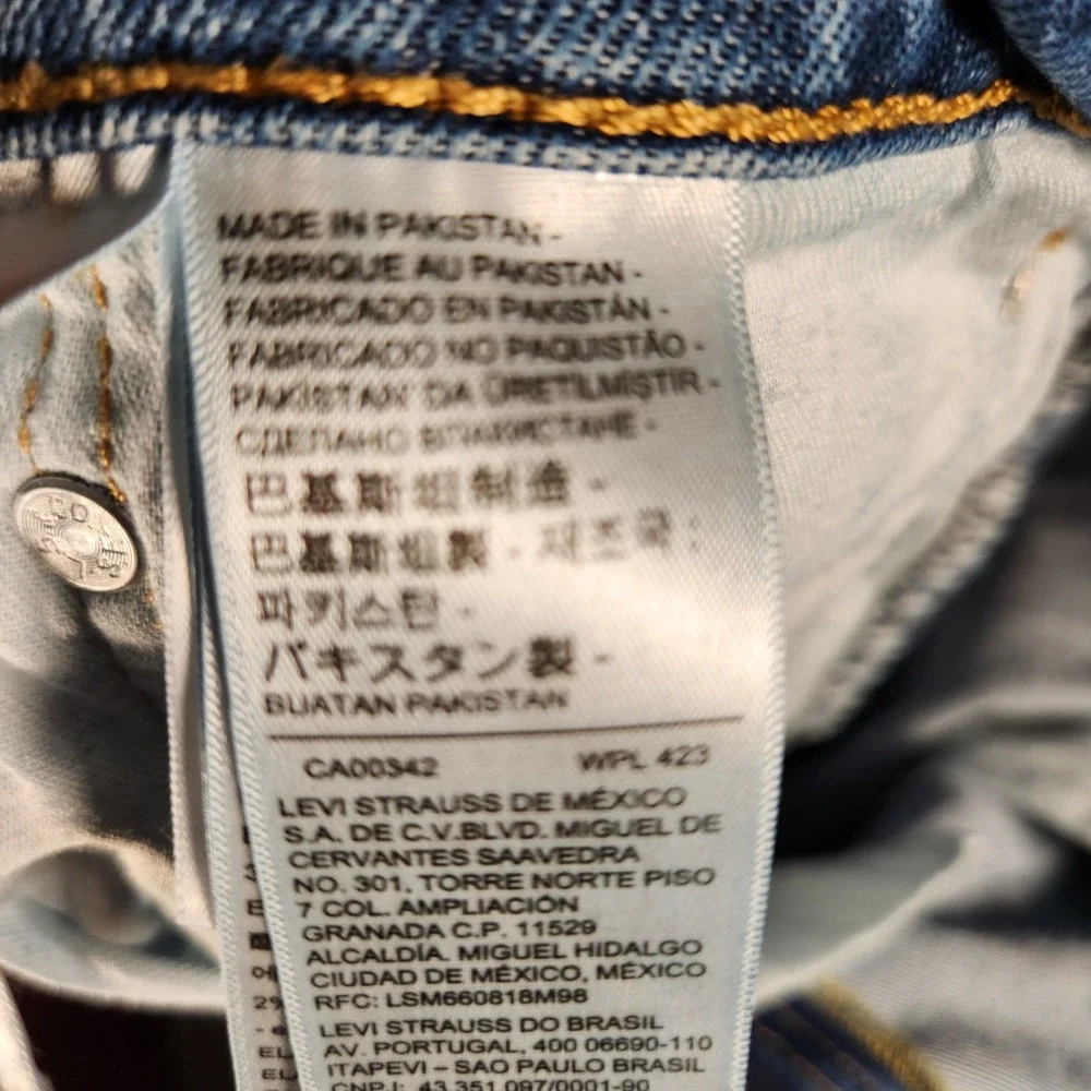 Levi's 505 Regular Fit Jeans Mens 40x32 Blue Excellent Straight Leg Denim